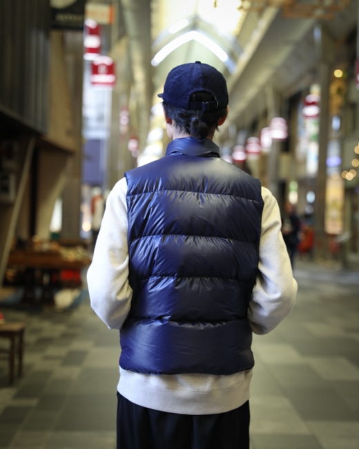 Crescent Down Works North By North West Vest [Navy(Streak Free)]