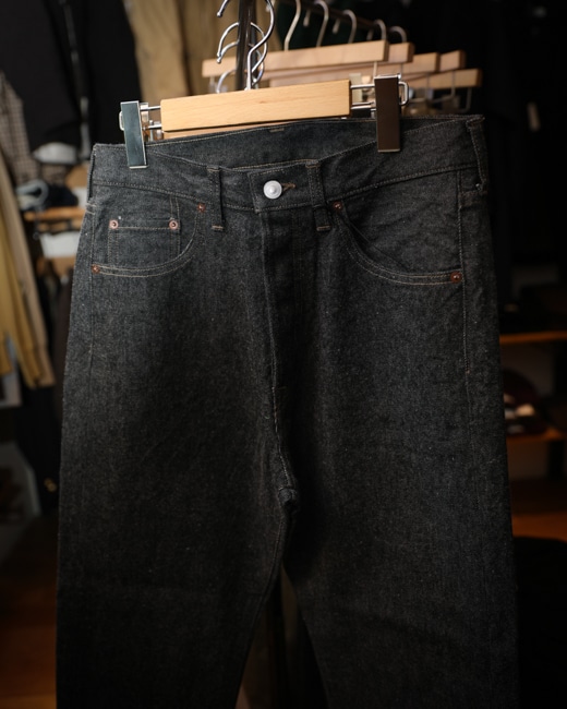 A.PRESSE Washed Denim Pants E/Black Washed Denim Pants