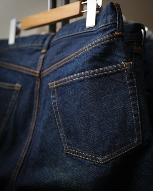 A.PRESSE Washed Denim Pants E/Black Washed Denim Pants