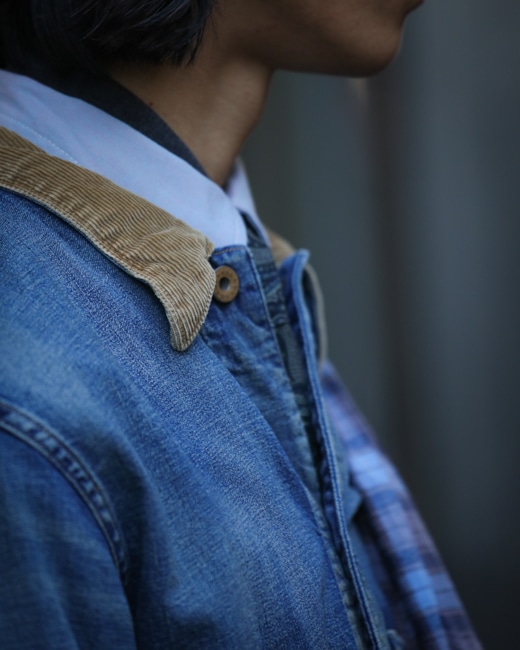 RRL Indigo Cotton Linen Denim Work Jacket