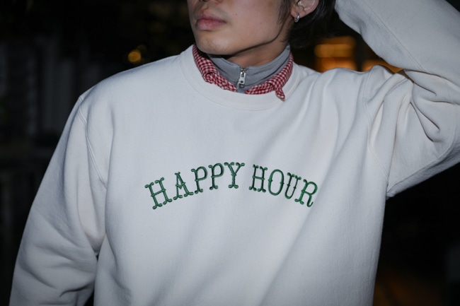 TACOMA FUJI RECORDS HAPPY HOUR CREWNECK [2024初売り商品 vol.05]