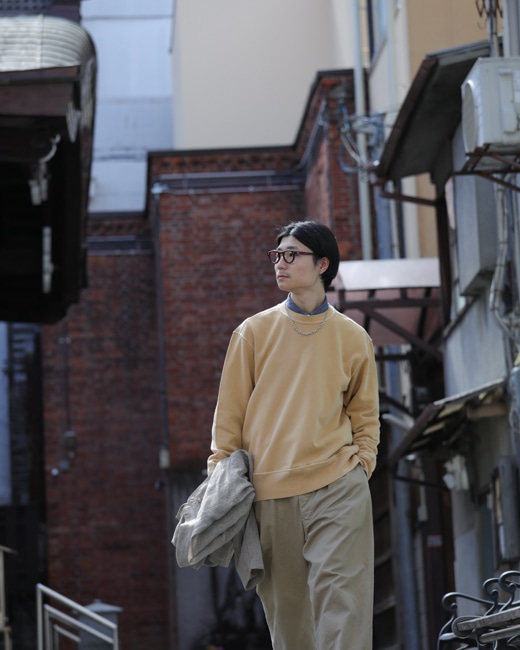 LADY WHITE CO. Relaxed Sweatshirt [Mustard Pigment]