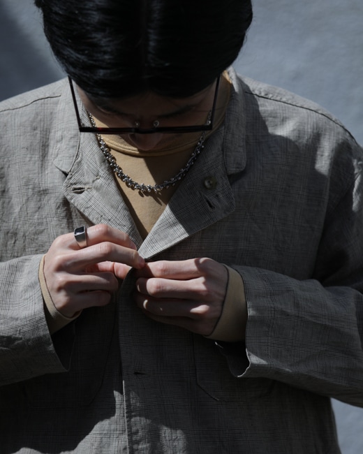 ENGINEERED GARMENTS Dayton Shirt [Beige(Linen Glen Plaid)]