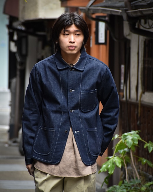 EVAN KINORI Three Pocket Jacket [Indigo(Organic Cotton Denim)]