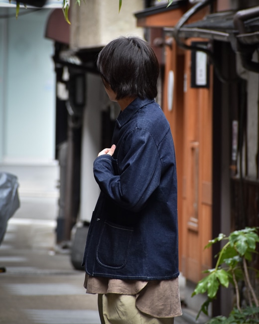 EVAN KINORI Three Pocket Jacket [Indigo(Organic Cotton Denim)]