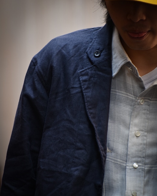 ENGINEERED GARMENT Loiter Jacket [Navy(Linen Twill)]