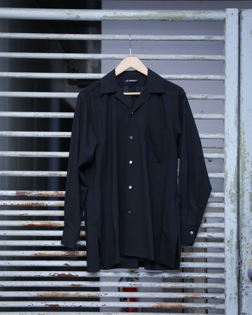 MAATEE&SONS H WOOL ONE PIECE COLLAR SHIRTS SP [BLACK]