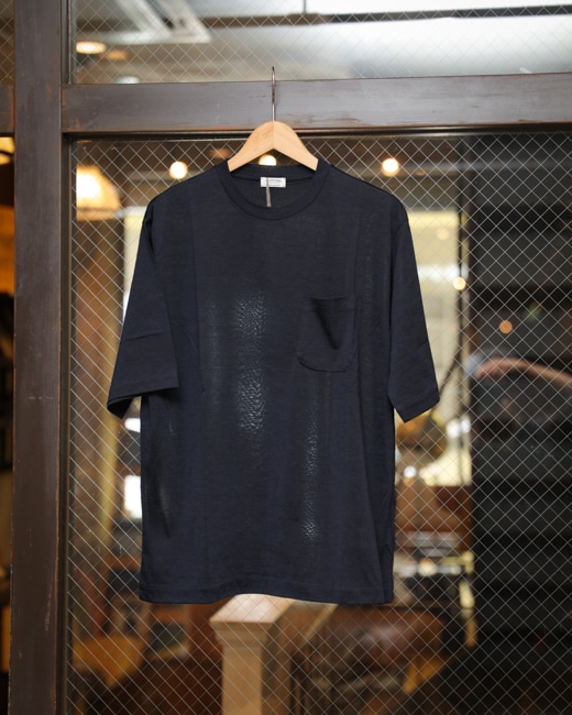 MAATEE&SONS SILK POCKET TEE/160番TANSHI半無双BAND COLLAR