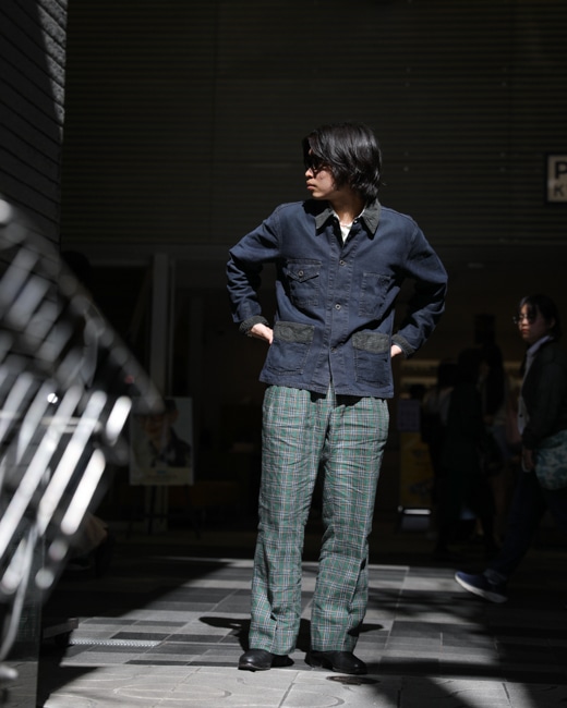NEAT Linen H Check Wide Type 1 [Green]