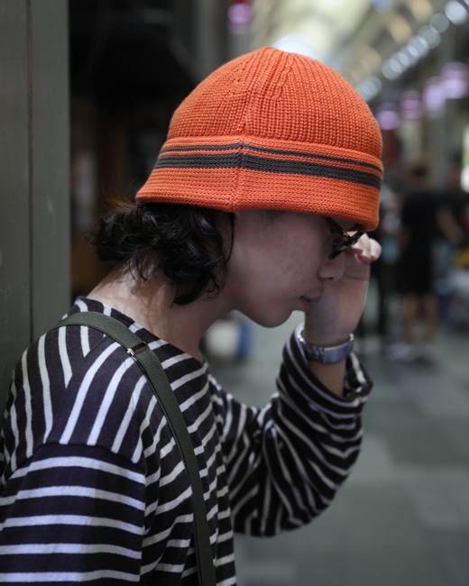 帽子 Smooth Mood Pollu Wholegarment Knit Hat AnonymousIsm Line Knit Hat SP