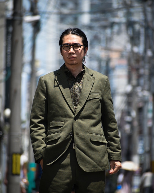 ENGINEERED GARMENTS Andover Jacket [Olive(Melange Cotton Twill)]