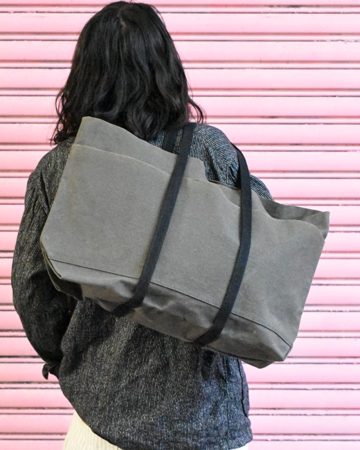 Medium Light Ounce Canvas Tote — Grey – La Garçonne