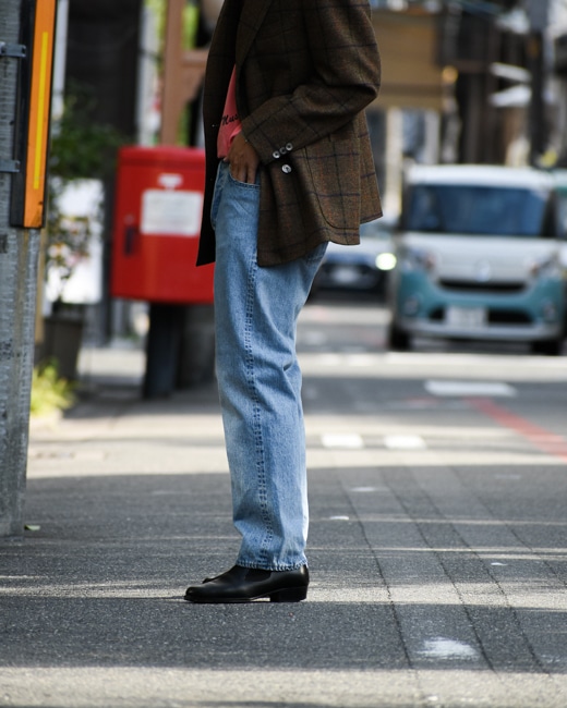 【A.PRESS アプレッセ】Washed Denim Pants 32インチ A.PRESSE - アプレッセ No.37 Washed Wide Denim Pants(24AAP-04