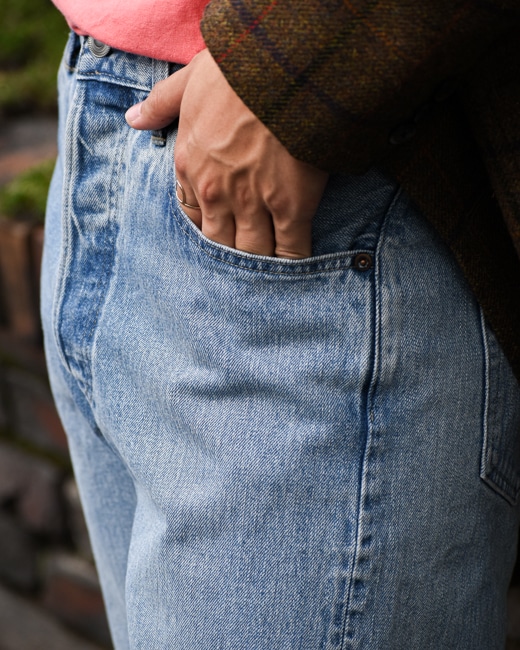 A.PRESSE Washed Denim Pants [INDIGO]