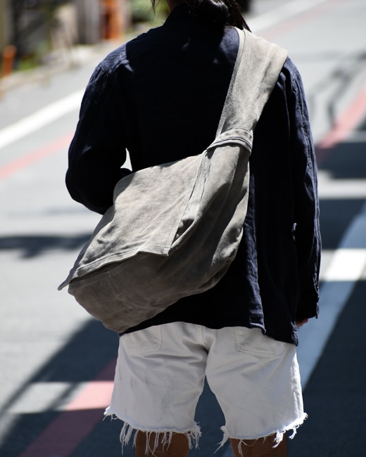 SEVEN BY SEVEN Leather Shoulder Bag -Cow Split Leather