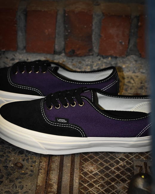 VANS★PREMIUM AUTHENTIC REISSUE 44 LX★兼用★BLACK TOE GRAPE OTW by Vans LX Premium Authentic Reissue 44 in Purple | SVD USA