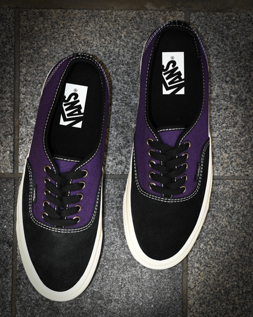 VANS★PREMIUM AUTHENTIC REISSUE 44 LX★兼用★BLACK TOE GRAPE Men's shoes Vans Authentic Reissue 44 LX Black Toe Grape
