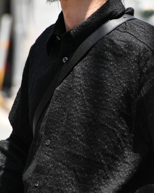 山内 24133-wo サマーウール フェードストライプ シャツジャケット 2 山内 24133-wo サマーウール フェードストライプ シャツ