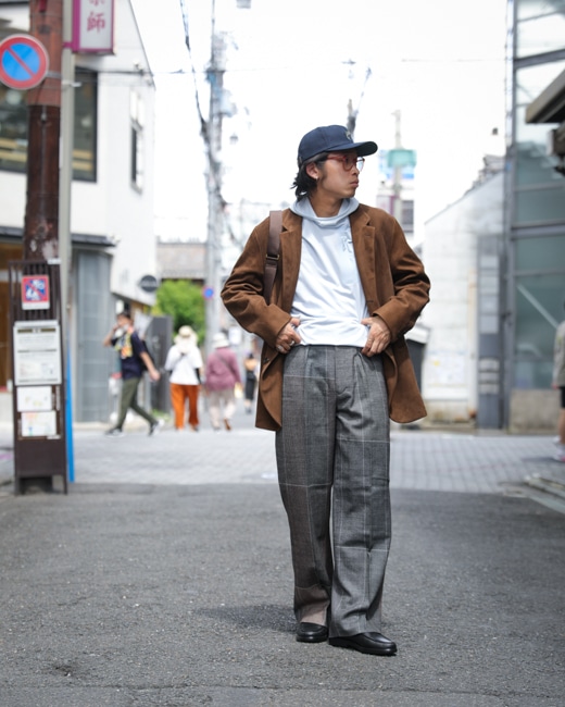 A.PRESSE Suede Tailored Jacket [Brown]