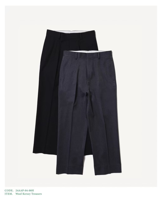 A PRESSE Wool Kersey Trousers 2（Relaxed Wool Trousers