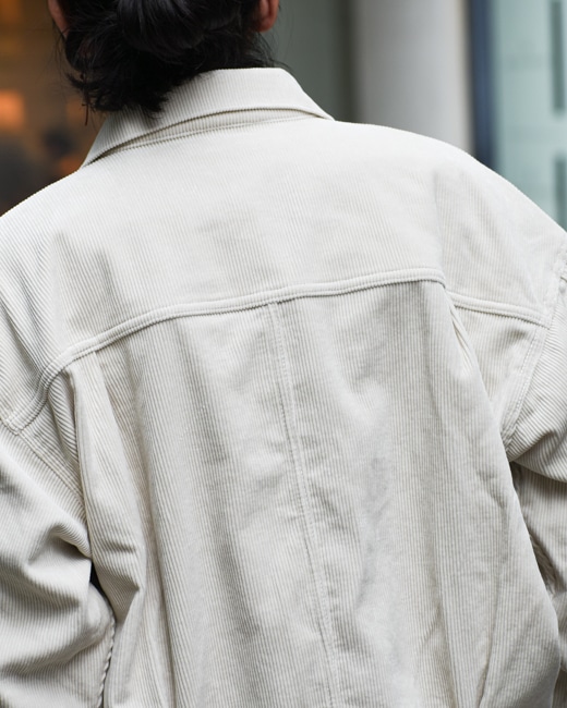 SEVEN BY SEVEN 1st Type Corduroy Jacket -Modal Mix- [White]