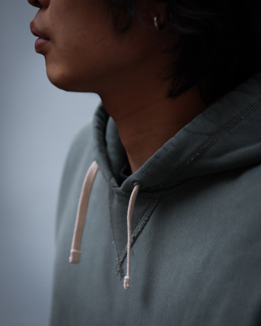 RRL Garment-Dyed Fleece Hoodie [Collageate Green]