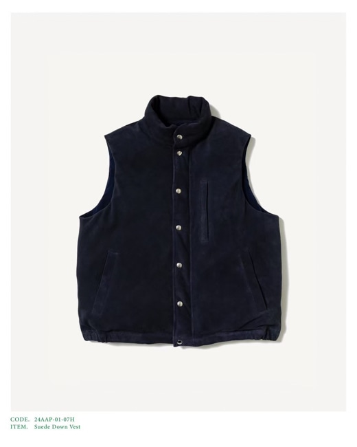 ジャケット・アウター a.presse_ 2024 STYLE2 Suede Down Vest A.PRESSE 