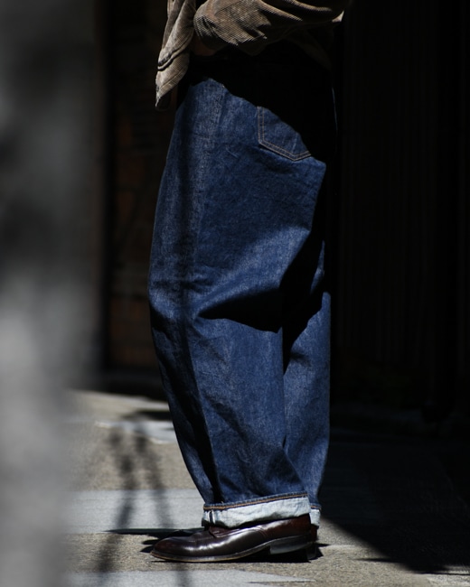 evan kinori ✕ orSlow デニム　日本未発売　タグ付き evankinori orSlow Wide Leg Jean [Indigo(One Wash Denim)]