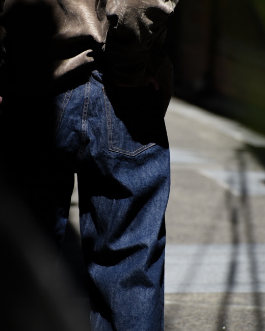 evankinori orSlow Wide Leg Jean [Indigo(One Wash Denim)]