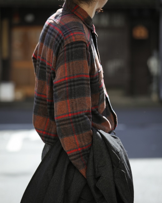 ENGINEERED GARMENTS Work Shirt (Cotton Plaid Flannel