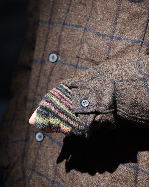 MAATEE&SONS WASHED WORK COAT [Brown Check/Green Check]