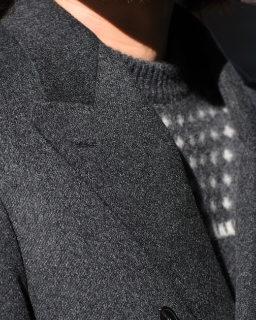 MAATEE&SONS W CHESTER COAT [Charcoal]