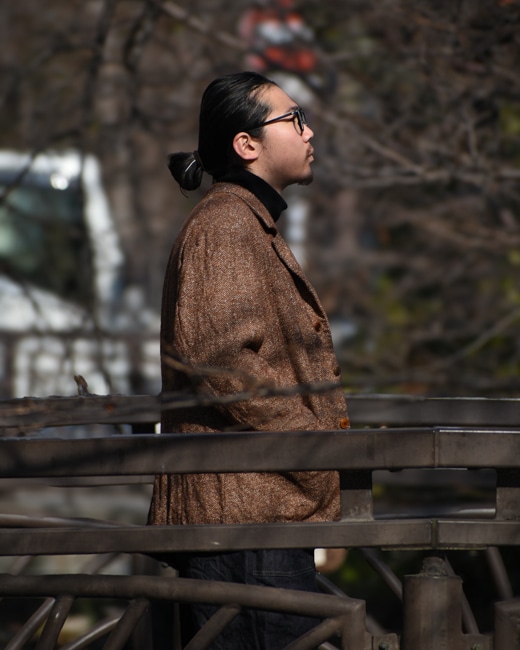 The crooked Tailor クルーキッドテイラー メルトンピーコート The crooked Tailor | peau de l'ours（ポードルルス