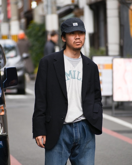 HERILL WOOL MOHAIR JACKET [Navy]
