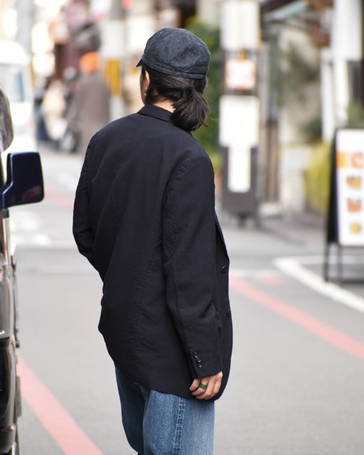 HERILL WOOL MOHAIR JACKET [Navy]