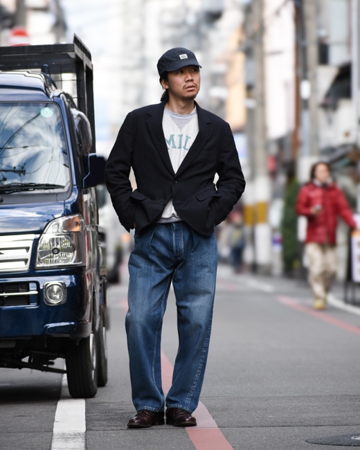 HERILL WOOL MOHAIR JACKET [Navy]