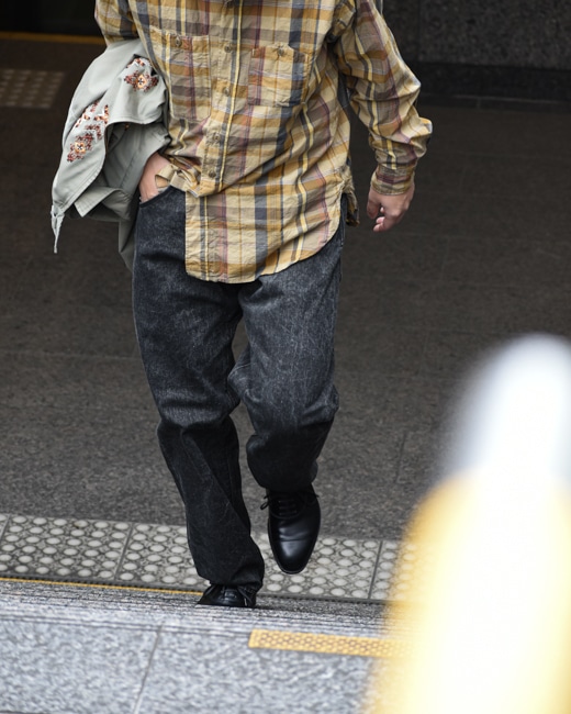 カ*イ様 新品　AUBERGE FOLK ネイビー　42 AUBERGE オーベルジュ FOLK - SE7EN