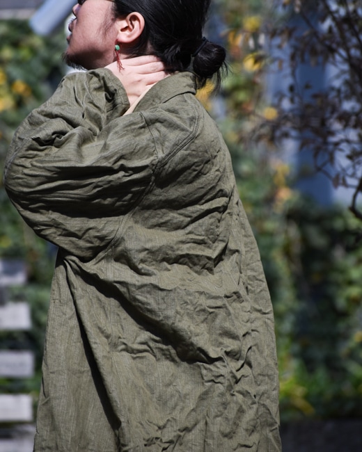 T*】様 25ss The crooked tailor British arm The crooked Tailor BRITISH ARMY COAT 40-50s [Khaki Green]