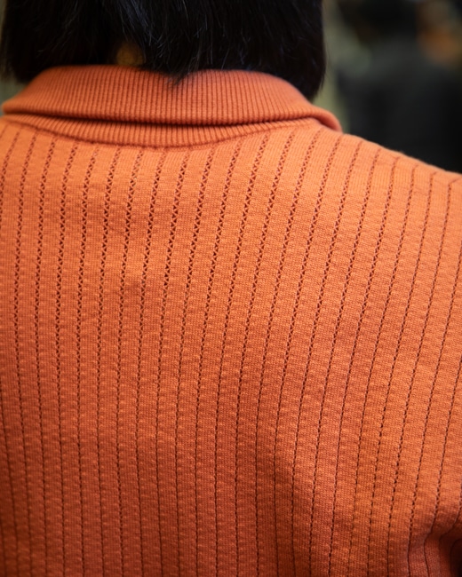 crepuscule Stripe Mesh Drizzler [orange]