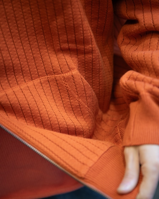 crepuscule Stripe Mesh Drizzler [orange]
