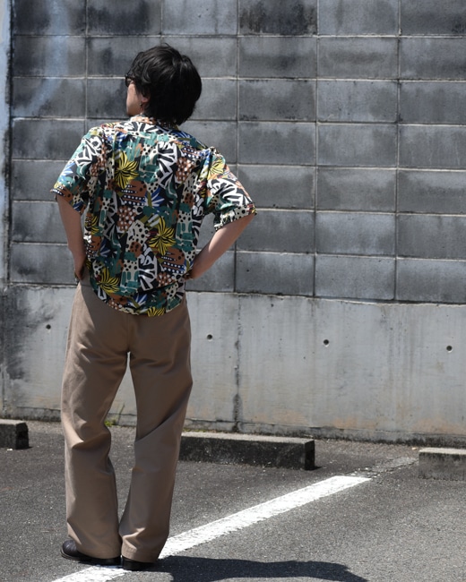 ENGINEERED GARMENTS Camp Shirt African Print Patchwork [MULTI]