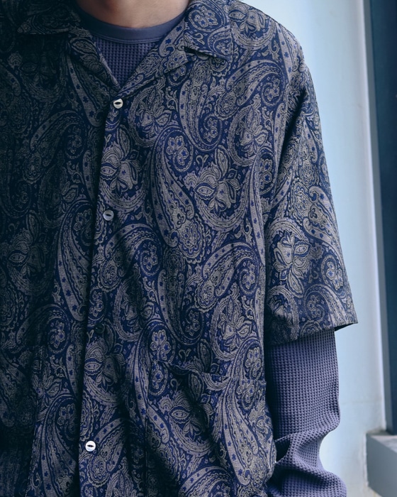 LOFTMAN別注 Cabana Shirt - Jacquard Cloth LOFTMAN別注 Cabana Shirt - PE/C Jacquard Cloth(L(MEN
