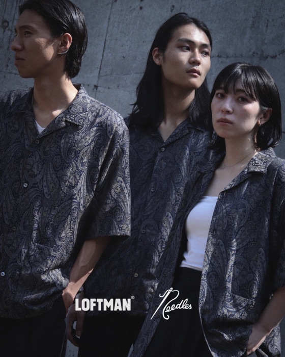 needles breath CAVANA SHIRT シャツ　別注　ブラック NEEDLES＞ カバナ シャツ