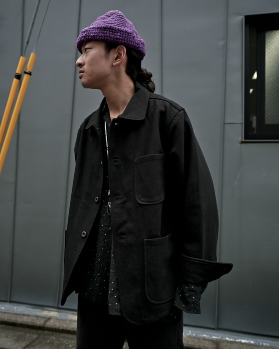 evan kinori ウールジャケット Mサイズ ダークオリーブ エバンキノリ evan kinori ウールジャケット Mサイズ ダークオリーブ