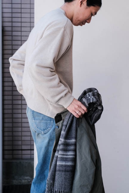 BATONER[バトナー] 22AW ロフトマン別注 FLEECE WOOL ZIP UP BLOUSON