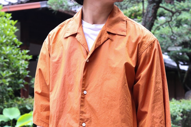 blurhmsブラームスSquare Dot Open-collar Shirt ブラームス24SS blurhms Square Dot Open-collar Shirt style