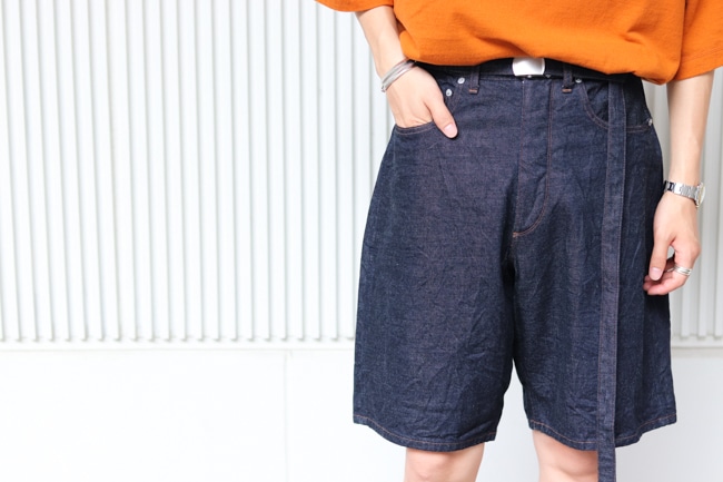 blurhms SelvageDenim Wide Shorts デニムショーツ blurhms [ ブラームス ] 12.9oz Selvage Denim Super Wide GI