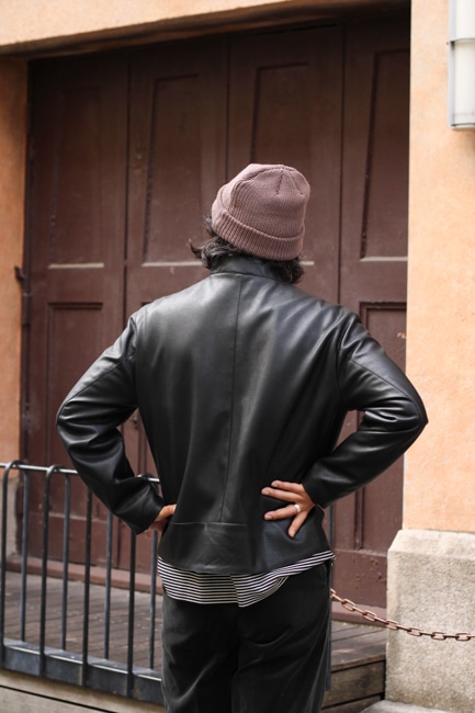 NOMA t.d. × NEEDLES[ノーマティーディー×ニードルズ] Faux Leather Riders Jacket