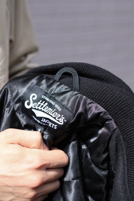 SETTLEMIER'S[セトルマイヤーズ] Set-in Leather Sleeve Varsity Jacket