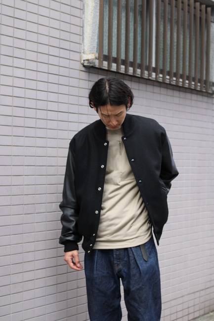 SETTLEMIER'S[セトルマイヤーズ] Set-in Leather Sleeve Varsity Jacket